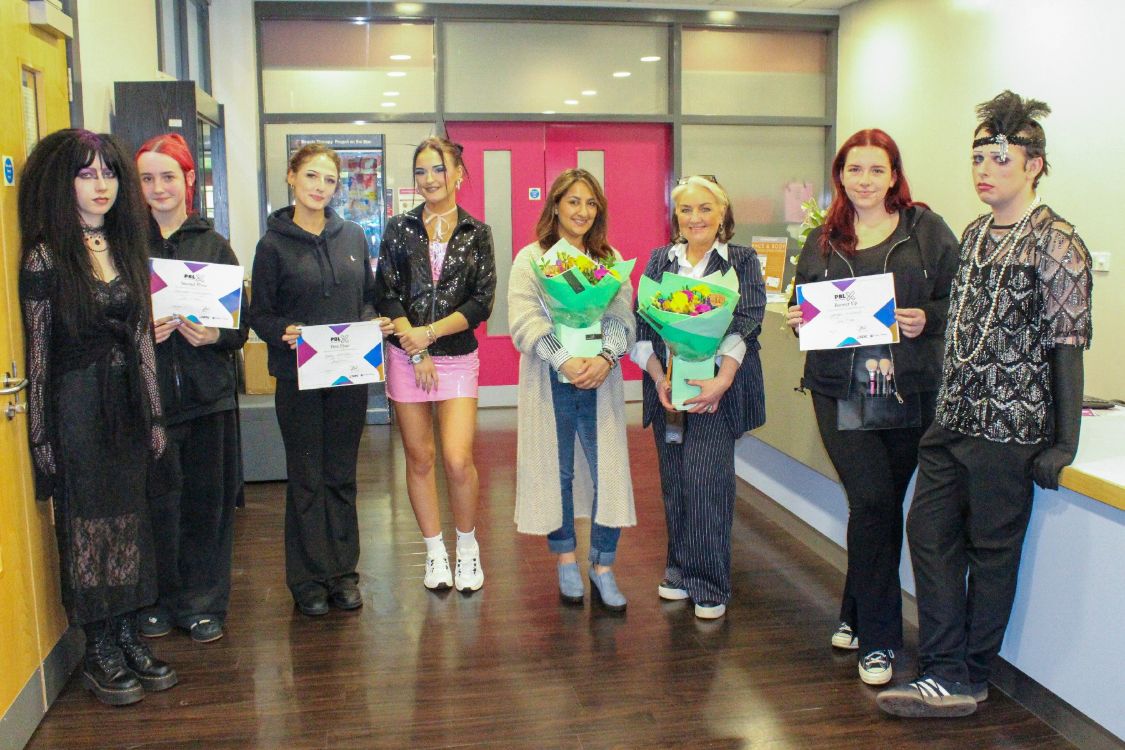 Picture of SERC Hair and Media competition winners with their models and judges